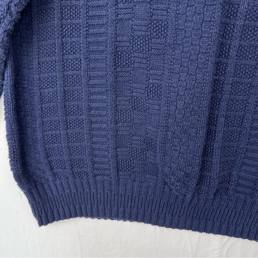 Carmel Golf Cotton Sweater Sz XL Tall Navy Blue Embroidered Classic USA Vintage - Picture 8 of 11